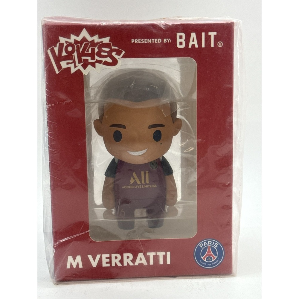 Kokies BAIT Paris SG M VERRATTI Vinyl Figure PSG #6 2021 LTD Edition NIB Red NWT